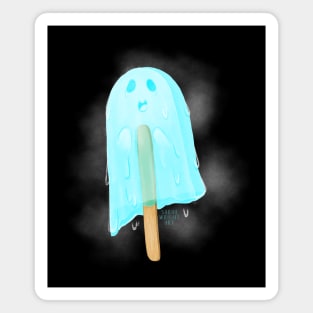 Halloween Popsicle Ghost Magnet